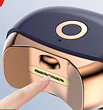 Електро машинка для стриження нігтів 7*6.5CM синя, фото 3