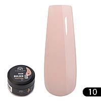 Гель для моделирования ногтей Global Fashion Color Builder Gel №10 Peach Pearl 15 мл (Нежно персиковый)