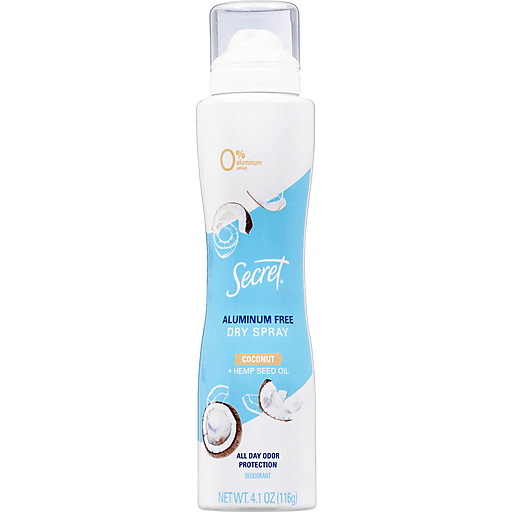 Дезодорант спрей Кокос і Олія Коноплі Secret Antiperspirant Deodorant Dry Spray Coconut and Hemp seed oil