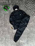 Чоловічий спортивний костюм Adidas M1856 чорний S, фото 8