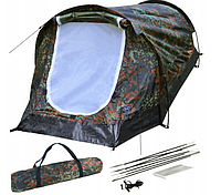 Одномісний намет MFH SCHWARZENBERG із тунельною конструкцією Flecktarn