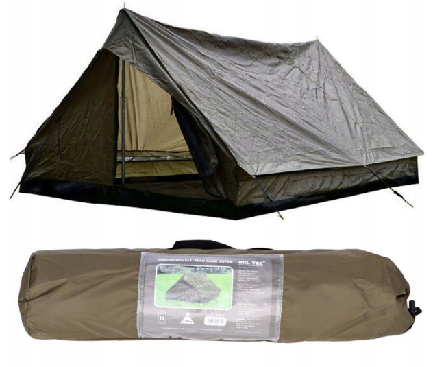 Двомісний намет Mil-Tec Mini Pack Super Olive