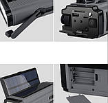 Радіо з ліхтарем на Dynamo Solar Powerbank 5000 мАч, фото 2