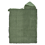 Спальний мішок тактичний вологостійкий теплий 350 мг/м2 + компресійний мішок, фото 3