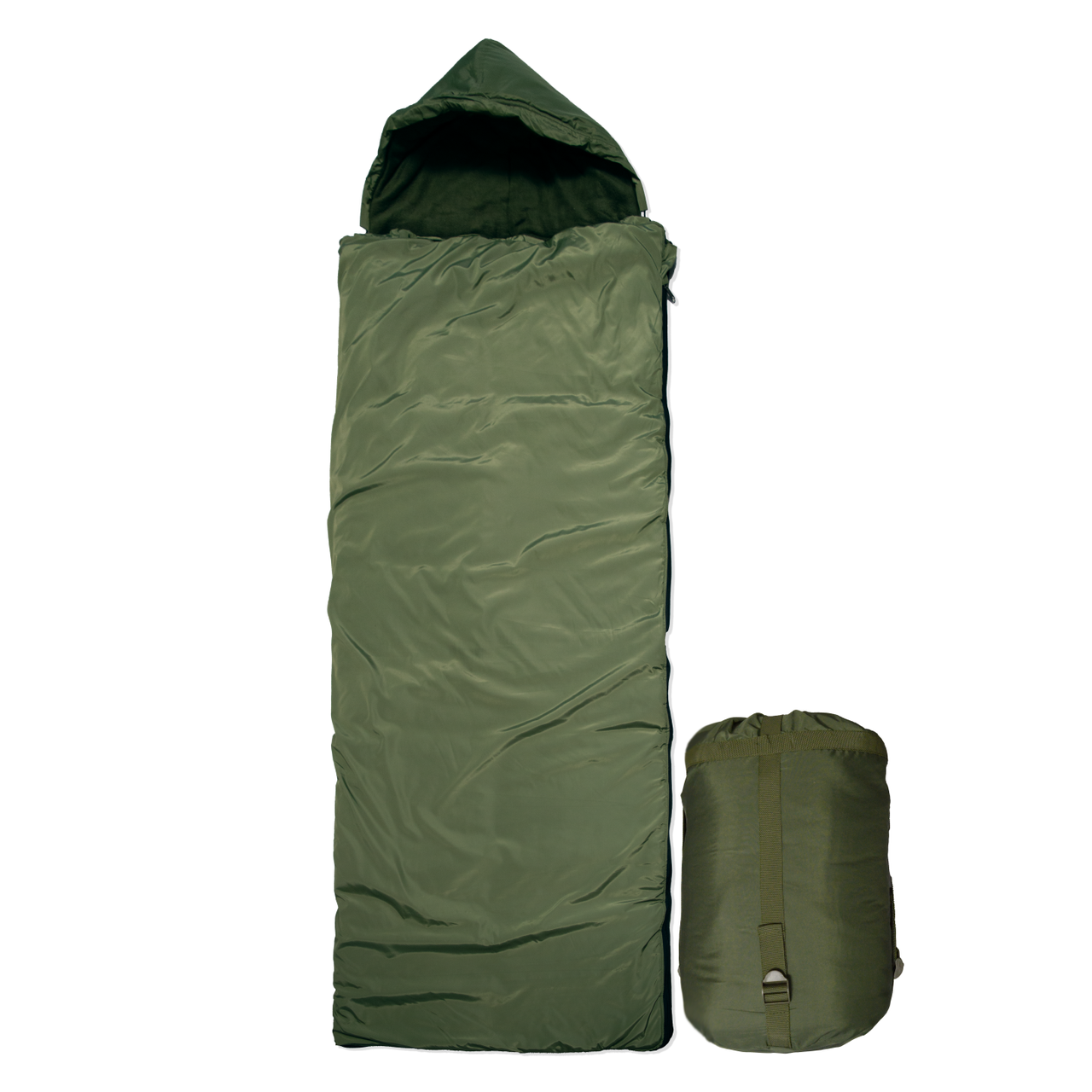 Спальний мішок тактичний вологостійкий теплий 350 мг/м2 + компресійний мішок, фото 1