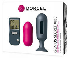 Вагінальне яйце вібруюче + анальна пробка Marc Dorcel Genius Secret Vibe USB з дистанційним керуванням