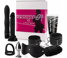 Набір для БДСМ ігор набір еротичних гаджетів для пар Love Box Black