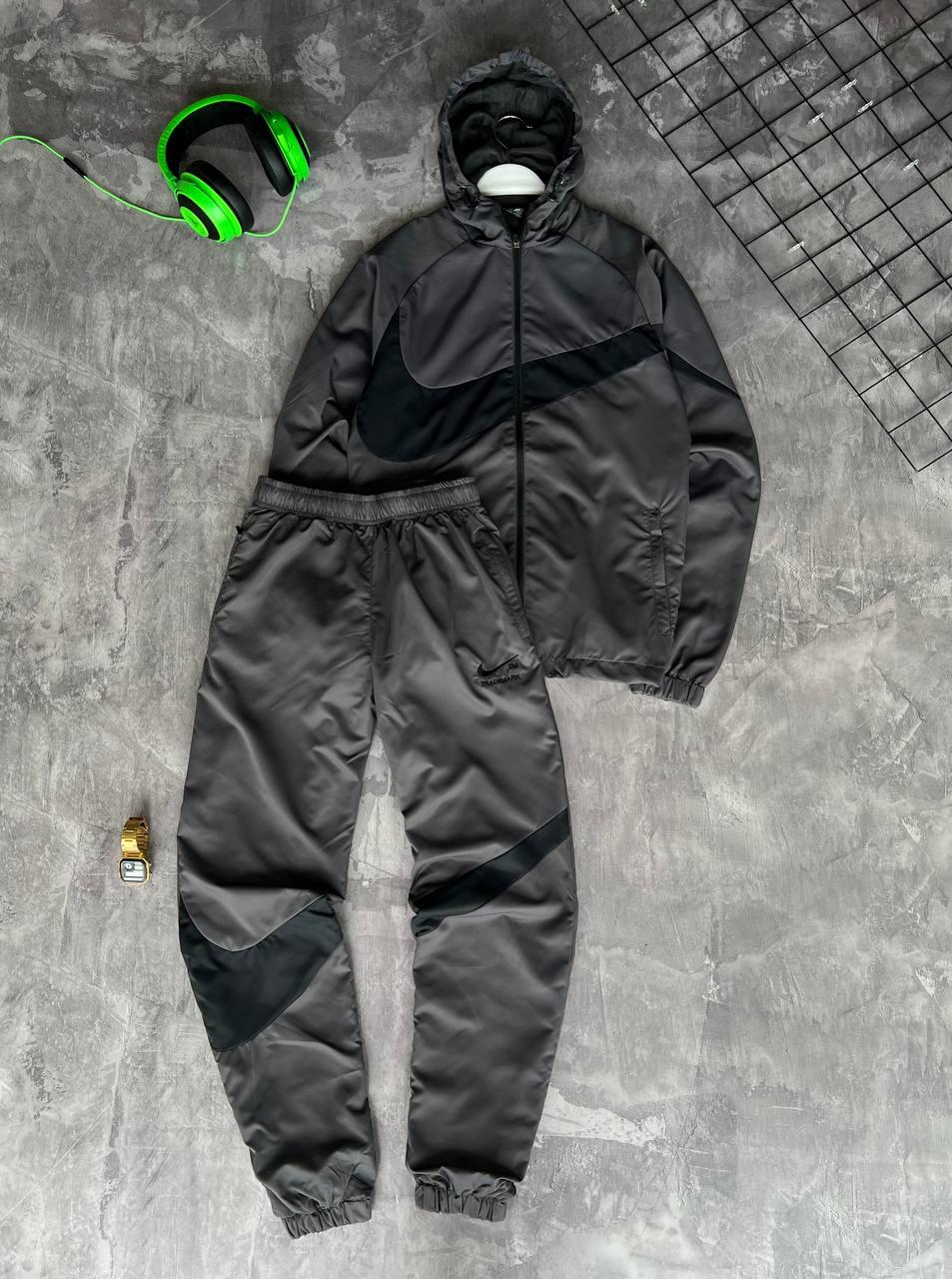 Чоловічий спортивний костюм Nike M1855 темно-сірий, фото 1