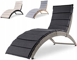 Шезлонг Di Volio technorattan, сірий