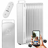 Масляний обігрівач EBERG 2500W з термостатом, пультом + WiFi, фото 5