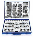 Мітчики та плашки набір з калібратором 110 одиниць, в кейсі TA4016, фото 4