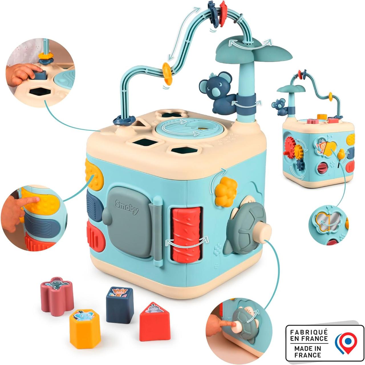 Багатофункціональний ігровий центр Smoby Little Explore Cube Куб Коала 12 міс+ 140306