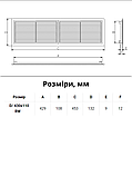 Решітка вентиляційна D/430110 RW Dospel, решітка для вентиляції 430х110 прямокутна, фото 5