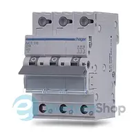 Автоматический выключатель QC 3-п, 10А, B, 6kA, Hager MBS310