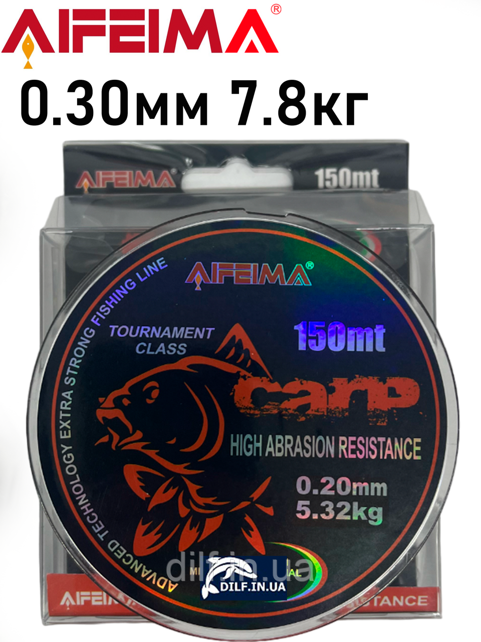 Волосінь Feima Carp 150m (0.30мм 7.8кг) AIFEIMA