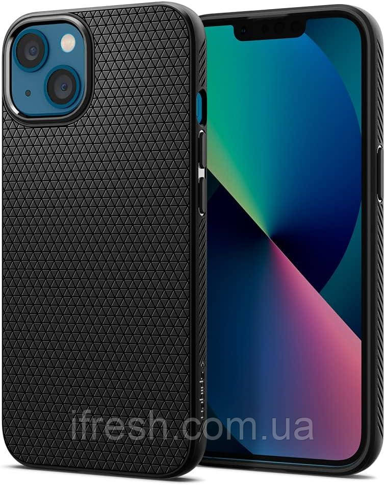 Чохол Spigen для iPhone 13 - Liquid Air, Matte Black (ACS03519)