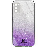 TPU+Glass чохол Swarovski Full Camera для Samsung Galaxy A02s hmt