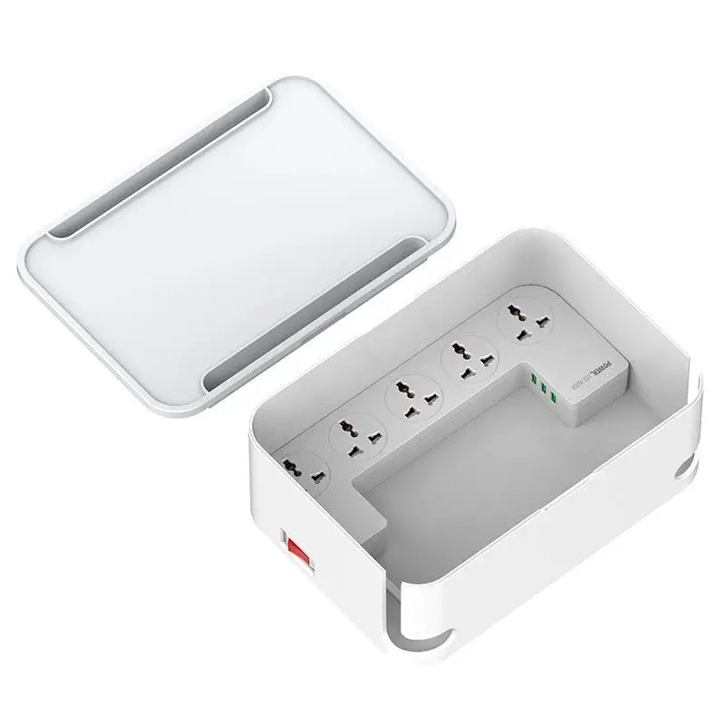 Подовжувач 2 метри LDNIO Management SN5310 на 5 розеток + 3 USB + QC White, фото 1