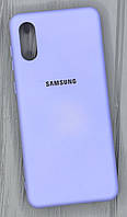Чехол для Samsung Galaxy A02 чехол с микрофиброй на телефон самсунг а02 сиреневый/dasheen