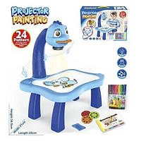 Детский стол проектор для рисования с подсветкой Projector Painting. BT-553 Цвет: голубой