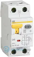 Автоматичний вимикач диференціального струму АВДТ32 C40 30мА IEK