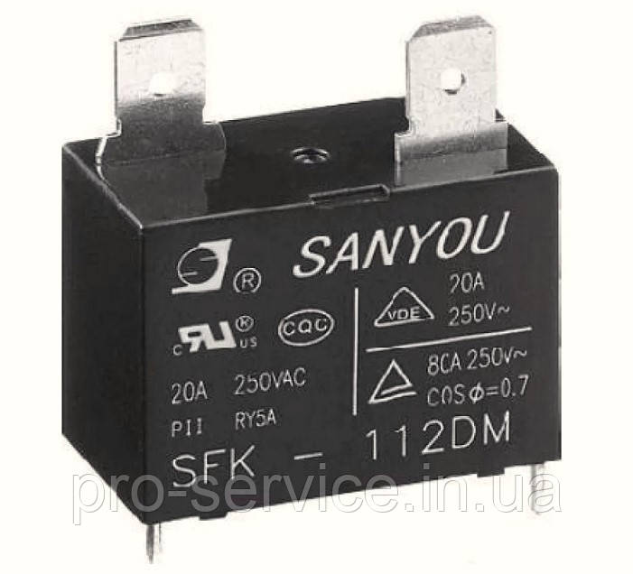 Реле електромеханічне SFK-112DM для бойлерів, кондиціонерів тощо.