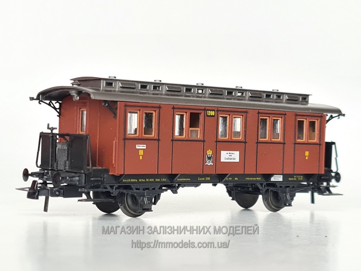 Roco 4210 Модель пасажирського вагона 3-го класу, епоха I, (KP. E.V), масштабу 1:87, H0, фото 1