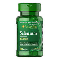 Puritan's Pride Selenium 100 mcg 100 таб. EXP