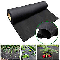 Агроволокно чорне в рулоні 42 г/м² 3.2 х 100 м покривний матеріал для мульчування ґрунту (Чехія)