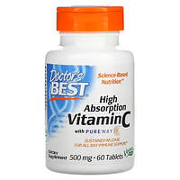 Doctor's Best Vitamin C with PureWay-C 500 mg 60 таблеток EXP