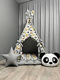Вігвам для дітей Пандочка БОНБОН Повний комплект, вігвам для хлопчика, дитячий вігвам, дитяча палатка, вігвам для дівчинки, фото 2