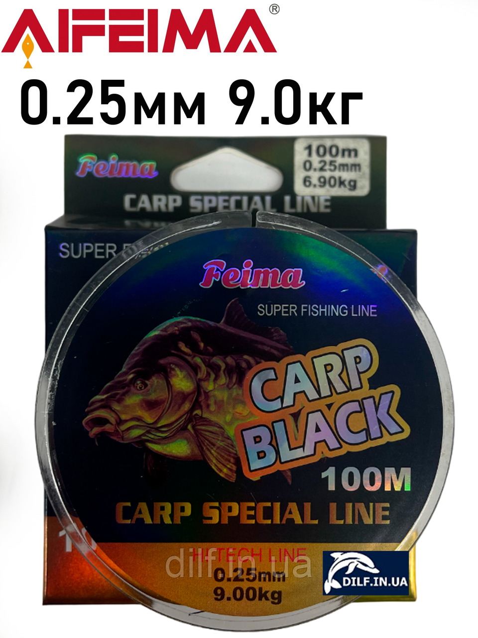 Волосінь Feima Carp Black 100m (0.25мм 9.0кг) AIFEIMA