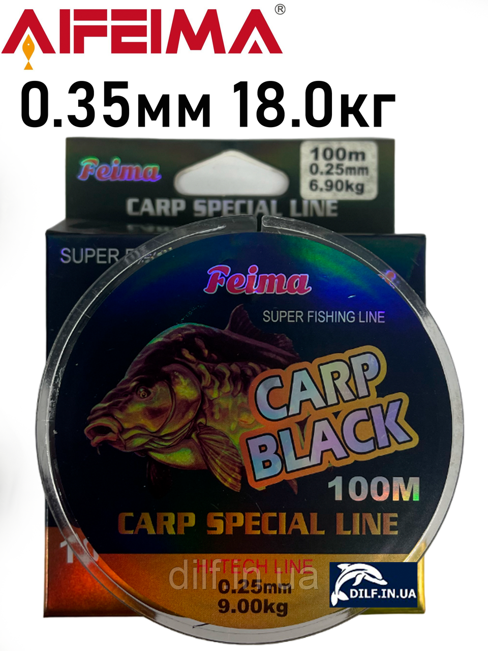 Волосінь Feima Carp Black 100m (0.35мм 18.0кг) AIFEIMA