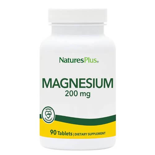 NaturesPlus Magnesium Магній Хелат 200 mg 90 таб EXP - фото 1 - id-p2141225615