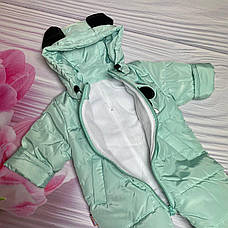 Дитячий демісезонний комбінезон Міккі 74 80 розмір - осінньо-весняний комбінезон для діток від народження, фото 4