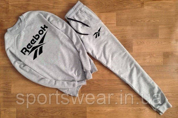 Чоловічий сірий спортивний костюм Reebok "" В стилі Reebok ""