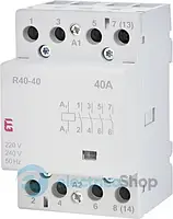 Контактор 4НО, 40А, 230V AC, R 40-40 ETI 2463410, тихий режим