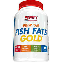 Жирные кислоты SAN Premium Fish Fats Gold, 60 капсул EXP