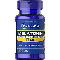 Натуральная добавка Puritan's Pride Melatonin 3 mg, 120 таблеток EXP