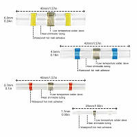 100 шт набор Термоусадка с припоем оловом термоусаживаемая гильза + кейс код 5976