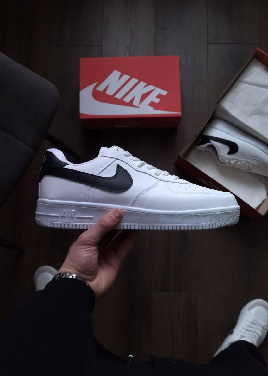 Білі чоловічі кросівки Nike Air Force 1 White 44-46