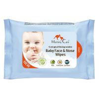 Mommy Care Вологі органічні назальні серветки для немовлят з морською сіллю алое та ромашкою 24 шт.