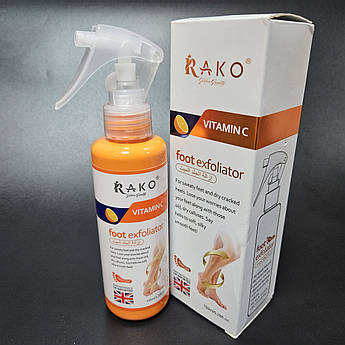Відлущуючий спрей для ніг Rako Foot Exfoliator Vitamin E 150мл