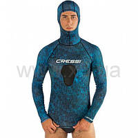Рашгард мужской CRESSI BLUE HUNTER со шлемом для подводной охоты фридайвинга яхтинга серфинга кайтсерфинга