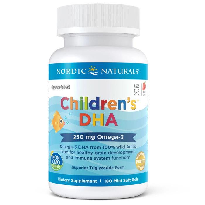 Жирные кислоты Nordic Naturals Children's DHA 250 mg, 180 капсул - клубника EXP - фото 2 - id-p2141252053