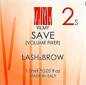 Фіксатор об'єму для вій і брів VOLUME FIXER/SAVE 2S VILMY, 1,5 мл