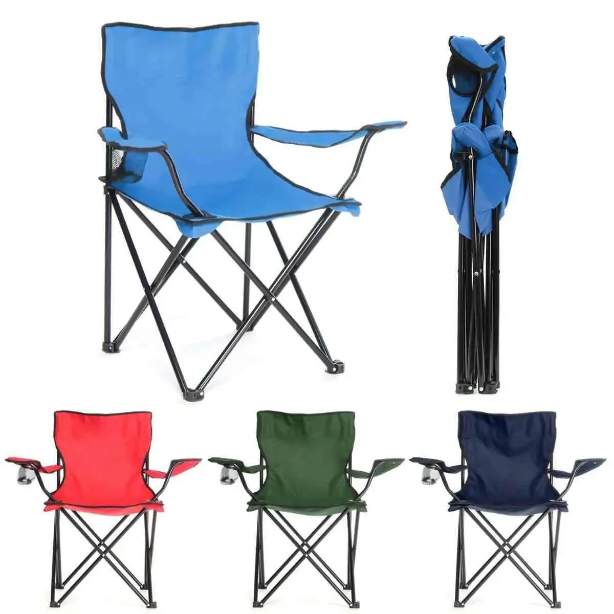 Стілець розкладний рибальський з підсклянником HX 001 Camping Quad Chair Jw