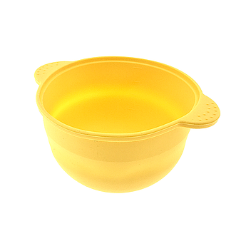 Силіконова чаша для воскоплаву, жовта, 400мл.