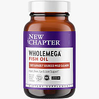 Жирные кислоты New Chapter Wholemega Fish Oil, 30 капсул EXP