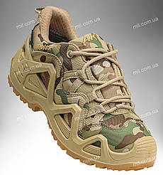 Демісезонні тактичні кросівки / шкіряне військове взуття на мембрані AK Lowa GTX Lo (MTP)